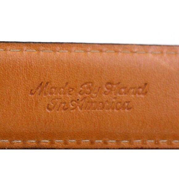 Martin Dingman BROWN GENUINE LEATHER 1 1/8"Wd CASUAL DRESS MEN'S BELT Sz 38(38A - Picture 8 of 15